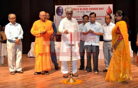 Tripura observes 13th 'World Blood Donor Day' 